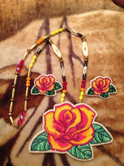 Native American Floral Beadwork Designs