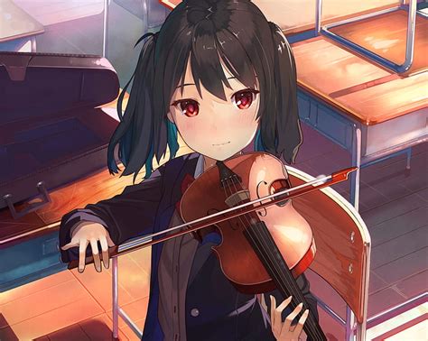 HD wallpaper: Anime, Original, Violin | Wallpaper Flare