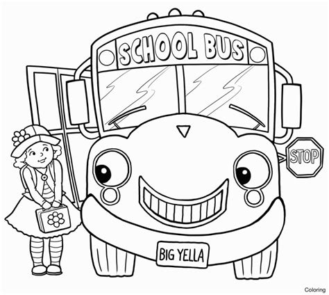 School Bus Line Drawing at PaintingValley.com | Explore collection of School Bus Line Drawing