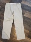 Men's Dockers Khaki Causal Pants, Size 36 X 32 Beige, flat front, Ex ...