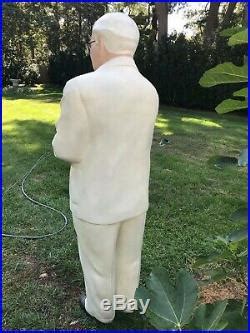 Rare Vintage Full Size Colonel Sanders Kfc Store Display Statue