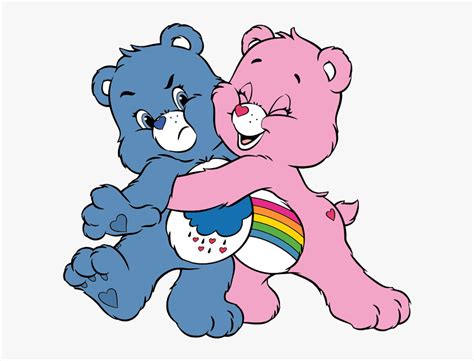 Transparent Caring Clipart - Bear Hug Cartoon, HD Png Download , Transparent Png Image - PNGitem