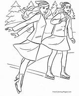 Ice Skating Coloring Pages For Girls sketch template