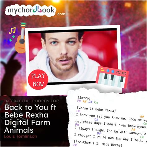 Louis Tomlinson - Back to You ft Bebe Rexha Digital Farm Animals Chords