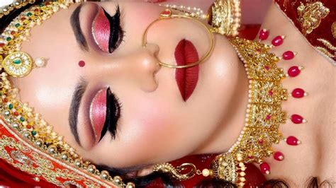 Bridal Red Eye Makeup Tutorial | Saubhaya Makeup