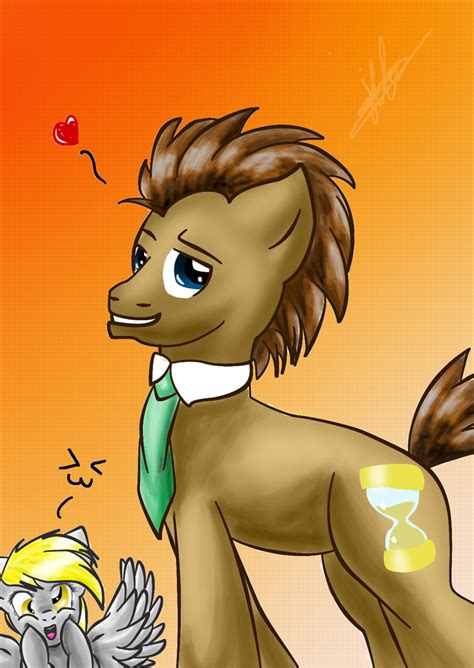 Doctor Whooves and Derpy by katie-the-fox on DeviantArt