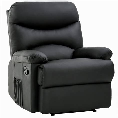 Recliner Chair Reclining Sofa PU leather Recliner Sofa Padded Seat For ...