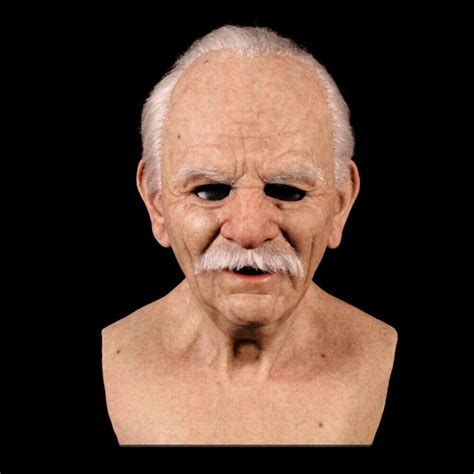 Buy Latex Old Man Mask Male Disguise Realistic Masks Cosplay Costume ...