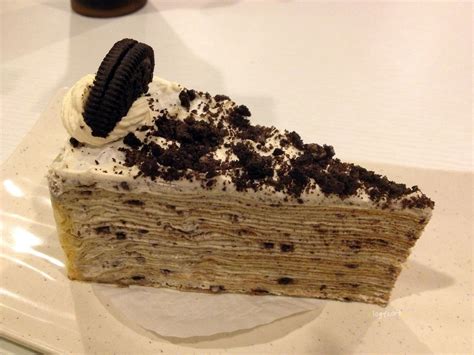 oreo mille crepe | Cute desserts, Milk dessert, Crepe cake