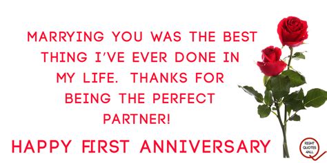 Top 20 First Wedding Anniversary Wishes & Quotes For Wife