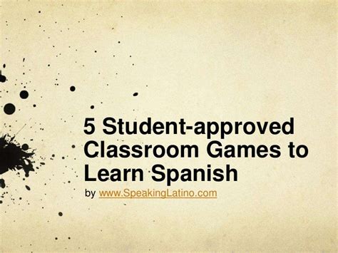 5 Student-approved Classroom Games to Learn Spanish