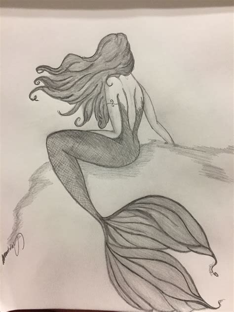 Mermaid Art Drawings Sketches Pencil, Girly Drawings, Art Drawings ...