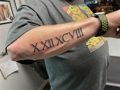 Roman Numerals Tattoo Font