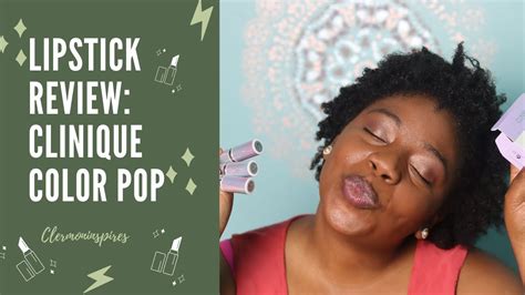 Clinique Color Pop Lipstick Review: Dark Skin - YouTube