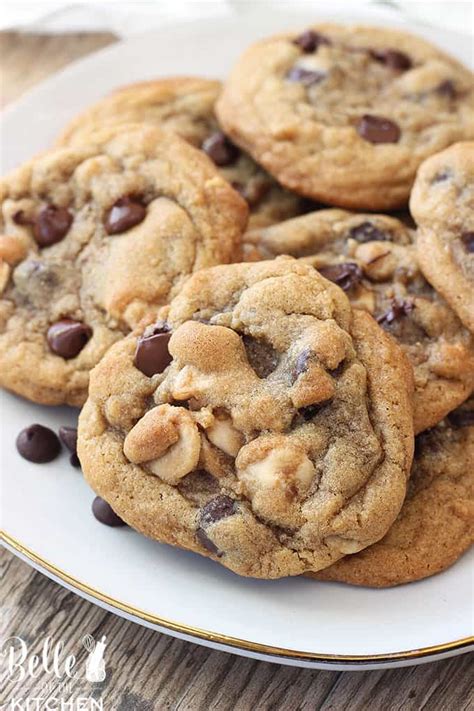 Caramel Chocolate Chip Cookies - Belle of the Kitchen