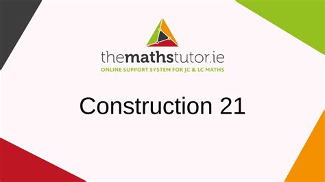 Construction 21. Centroid of a triangle - YouTube