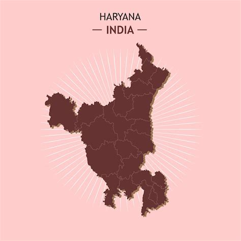 Premium Vector | Haryana map of india vector ilustration