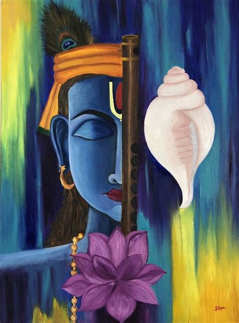 Abstract painting of Krishna Painting in 2020 (With images) | Krishna painting, Painting ...