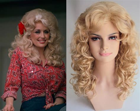 Amazon.com: Deluxe Dolly Parton Style Perm Blonde Curly Bouffant Costume Wig: Clothing | Permed ...