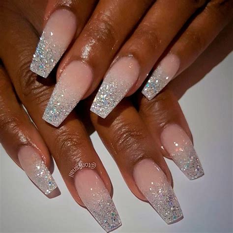 Ombre French Nails With Glitter | peacecommission.kdsg.gov.ng