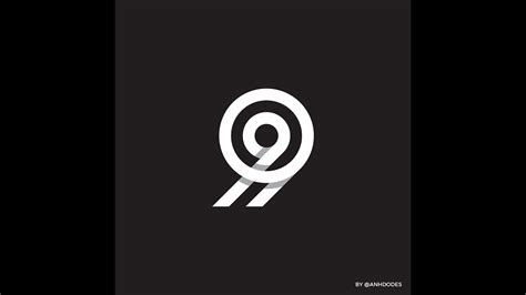 Number 9 | logo Design ️ - YouTube