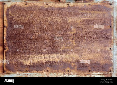 Texture - Rusty Metal Panel Stock Photo - Alamy