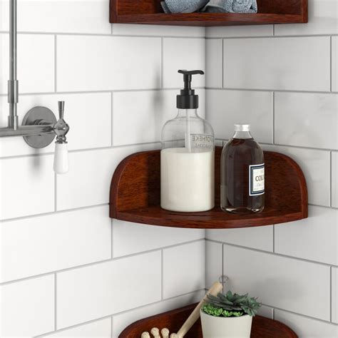 Rebrilliant Teak Shower Shelf & Reviews: shelving | Wayfair