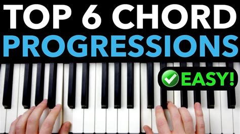 6 BEST Chord Progressions for Piano Beginners EASY - YouTube | Piano lessons for beginners ...
