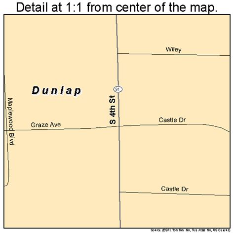 Dunlap Illinois Street Map 1721176