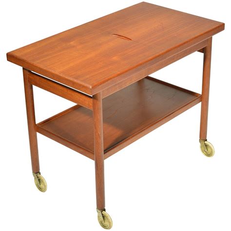 Danish Teak Bar Trolly with Expandable Top For Sale at 1stDibs | teak bar top