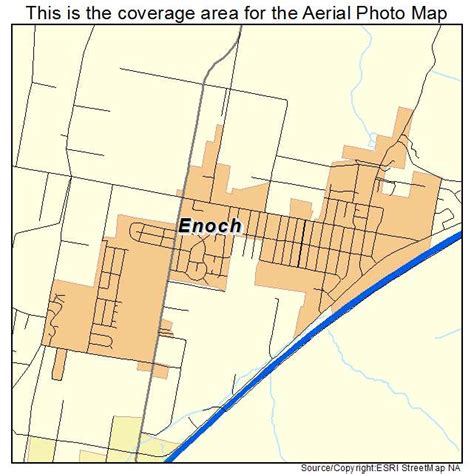 Aerial Photography Map of Enoch, UT Utah