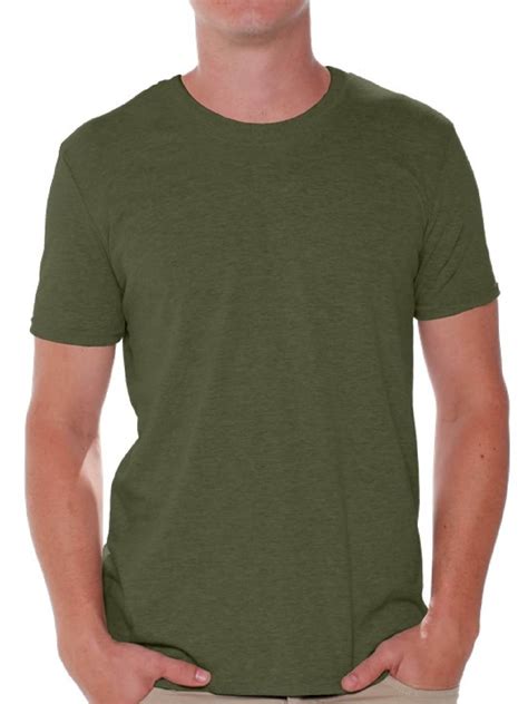 Gildan Men Military Green T-Shirts Value Pack Shirts for Men - Single ...