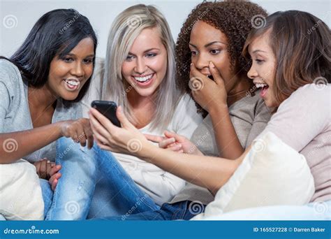 Woman Laughing With Friends