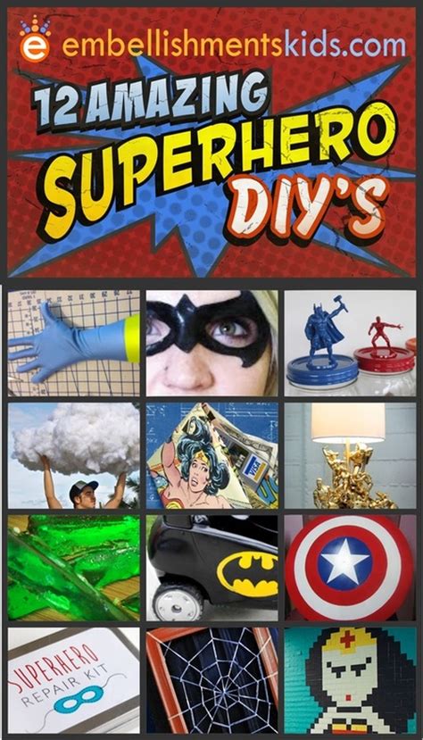 12 Amazing Superhero DIY projects, decor and craft ideas - Aaron Christensen - Designer, Maker ...