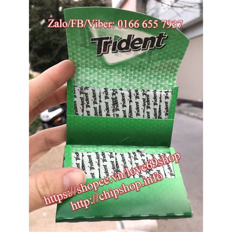 Kẹo cao su Trident Spearmint - Vị bạc hà lục the mát • Đang giảm giá tháng 1/2021 | BeeCost