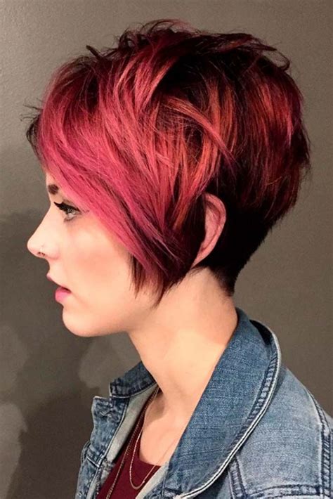 20 Red Long Pixie Cut - Short Hair Color Ideas - Short Locks Hub