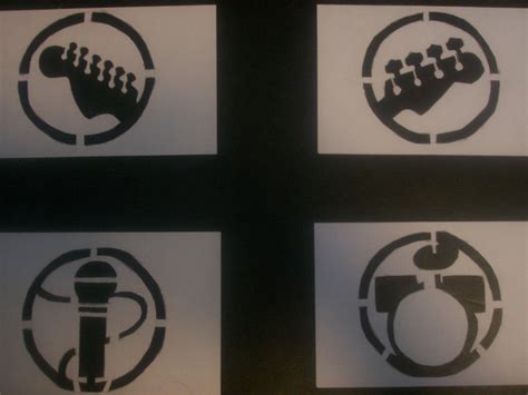 rockband stencil by cexeub on DeviantArt