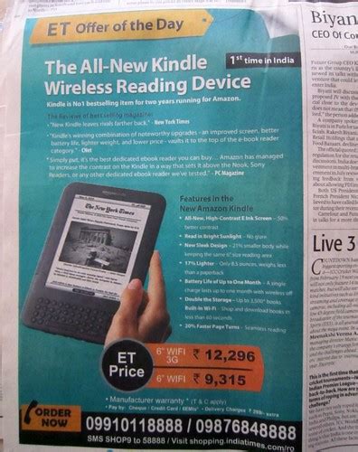 kindle newspaper ad | Buy Kindle in India | quickonlinetips | Flickr