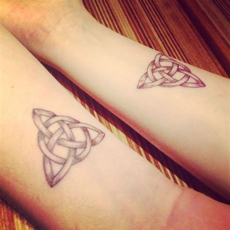 My brother and I got matching celtic trinity knot tattoos! | Trinity knot tattoo, Knot tattoo ...