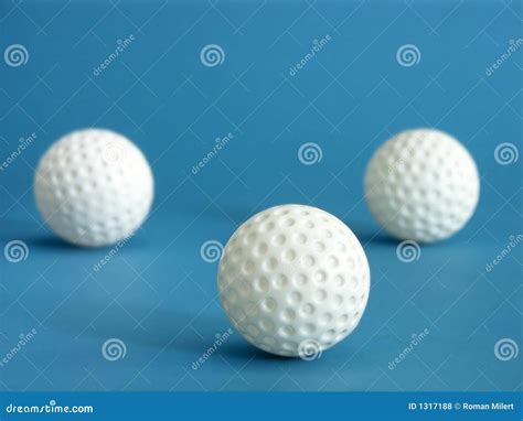 Three golf balls stock photo. Image of play, recreation - 1317188