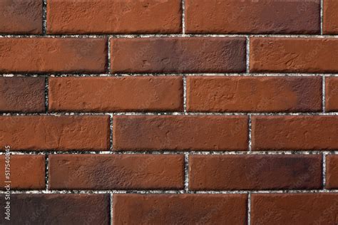 Texture of dark red brick wall as background Stock Photo | Adobe Stock