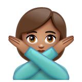 Person Gesturing NO: Medium Skin Tone Emoji 🙅🏽
