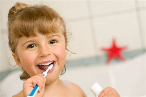 toddler girl, brushing, teeth, holding, toothpaste soft-tub, girl, toothbrush, white, squeeze ...