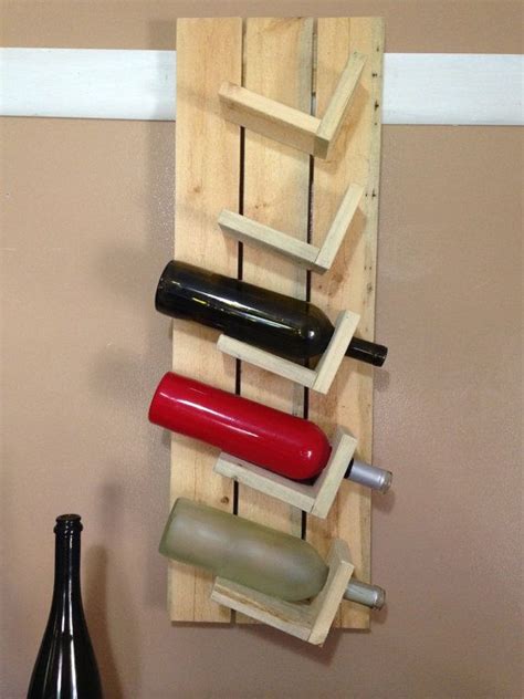 Botellero madera plataforma rústica por BirdShopCafe en Etsy | Botellero madera, Botellero ...