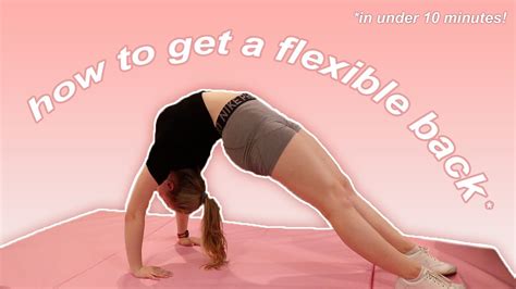 Get a Flexible Back FAST - Stretches for Cheer, Dance, Yoga // beginner-friendly ☺️ - YouTube