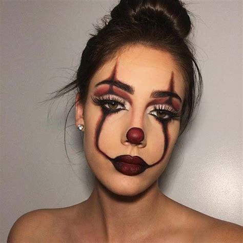 23 Pennywise Makeup Ideas for Halloween - StayGlam | Maquillaje de halloween bonito, Maquillaje ...