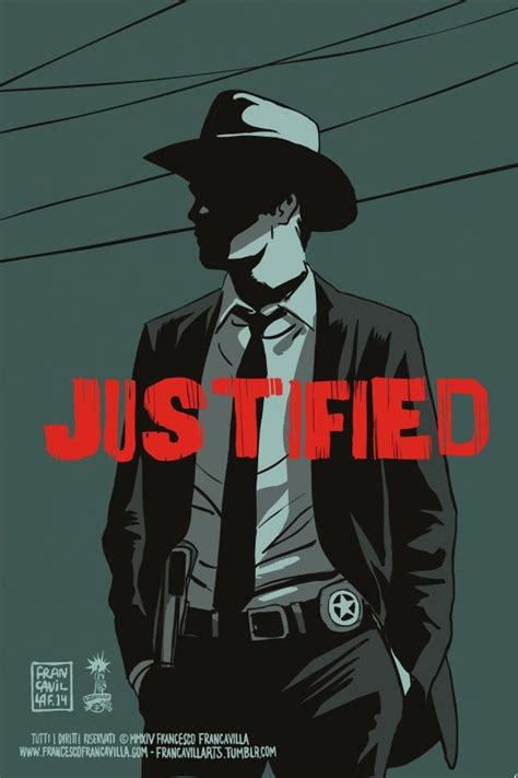 JUSTIFIED Poster Art by Francesco Francavilla | Justified tv show, Movie posters minimalist, Top ...