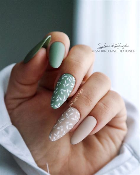 13+ Gorgeous Ideas for Matte Olive Green Nails - Nail Designs Daily