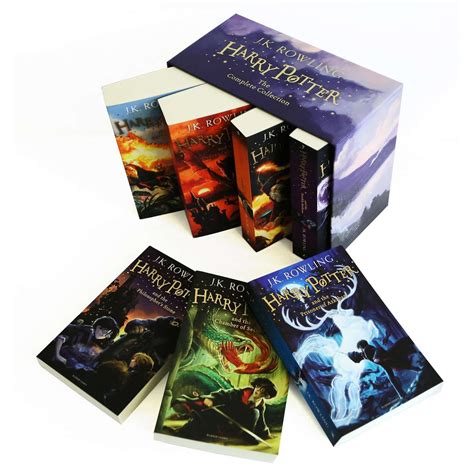 Harry Potter Full 7 Books Box Set Collection by J.K Rowling- Purple Bo – Lowplex