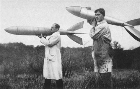 Rocket pioneer Wernher von Braun (right) at 20 yrs... | Scout's Atomic ...